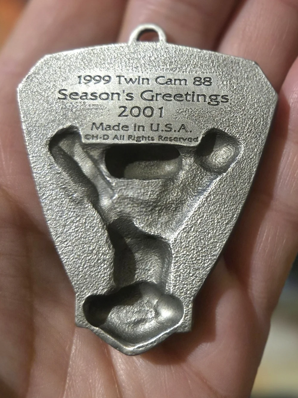 Harley-Davidson Silver Twin Cam 88 Engine Pendant